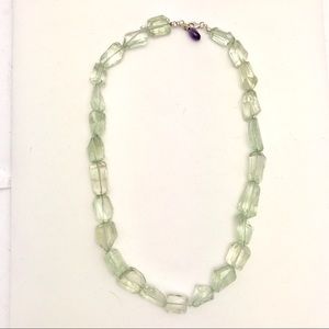 Light Green Amethyst Necklace
